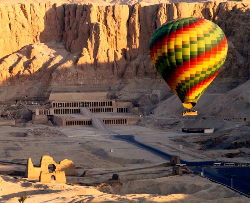 Hot Air Balloon Over the Nile